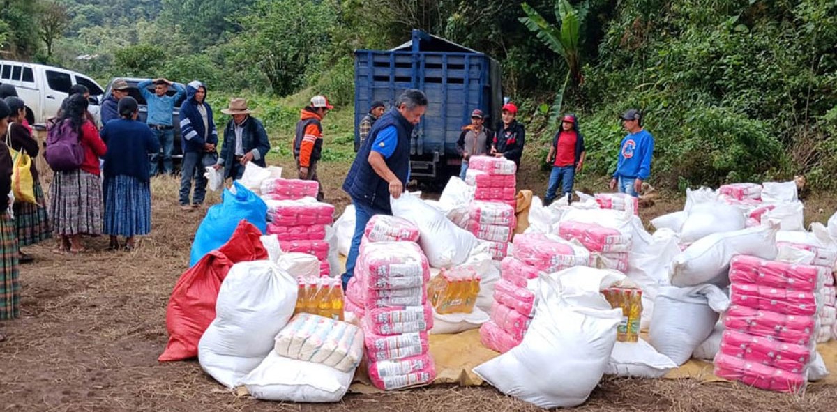MAGA brinda asistencia alimentaria a 19 familias de Tactic, Alta Verapaz