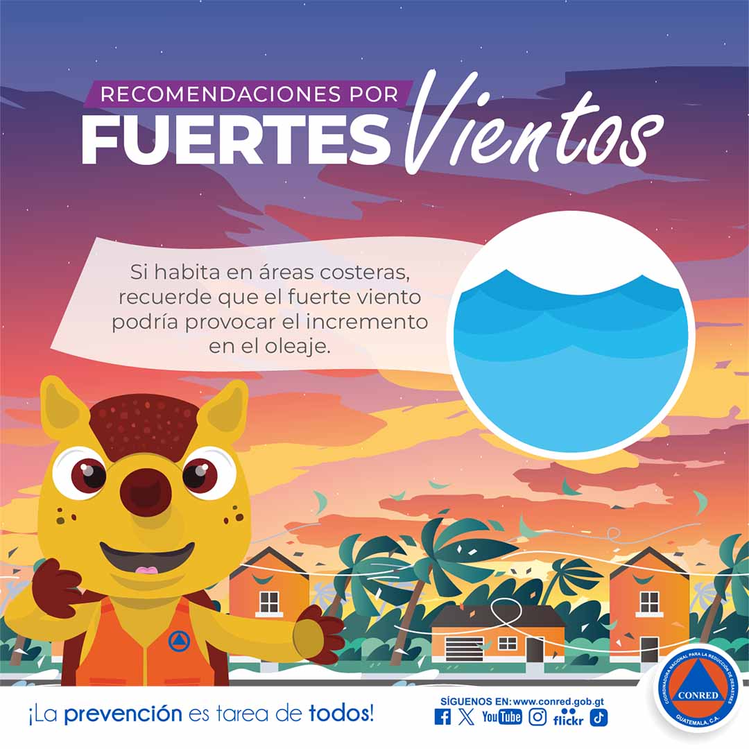 Las recomendaciones son emitidas para que la población implemente medidas de seguridad en la salud y en comunidad. / Foto: cortesía Conred e Insivumeh