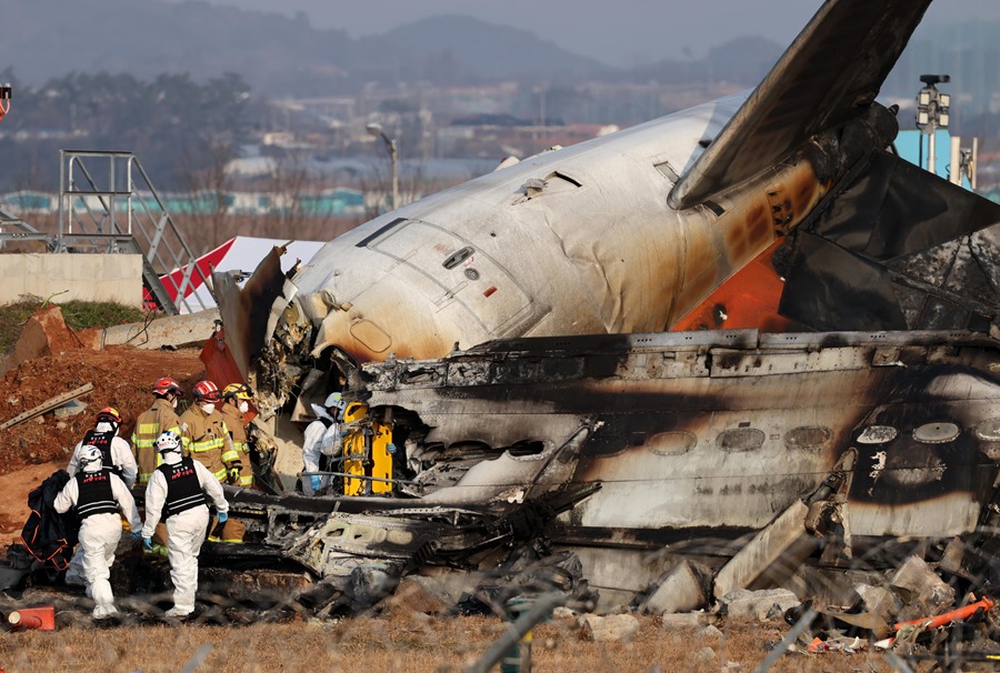 Accidente de avión en Corea del Sur y solo dos supervivientes