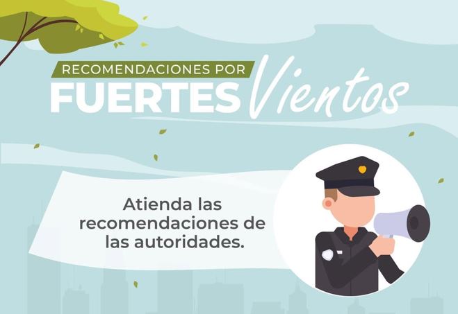 Recomendaciones por afluencia de frente frío que afecta principalmente la Franja Transversal del Norte