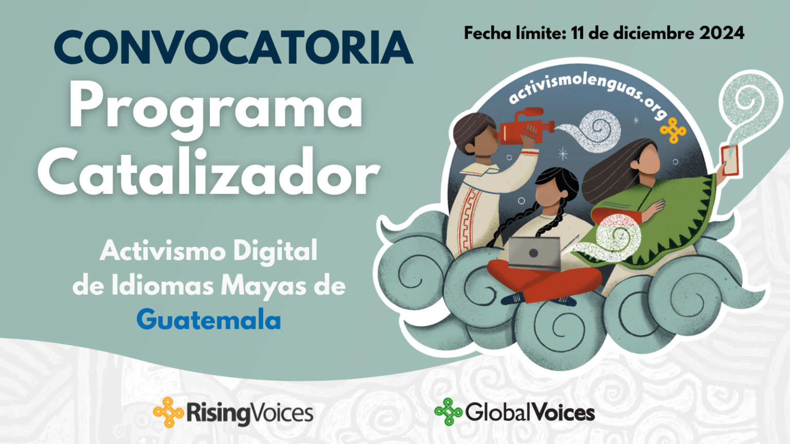 El apoyo a la difusión de los idiomas mayas es una prioridad para ALMG. / Foto: cortesía Rising Voices