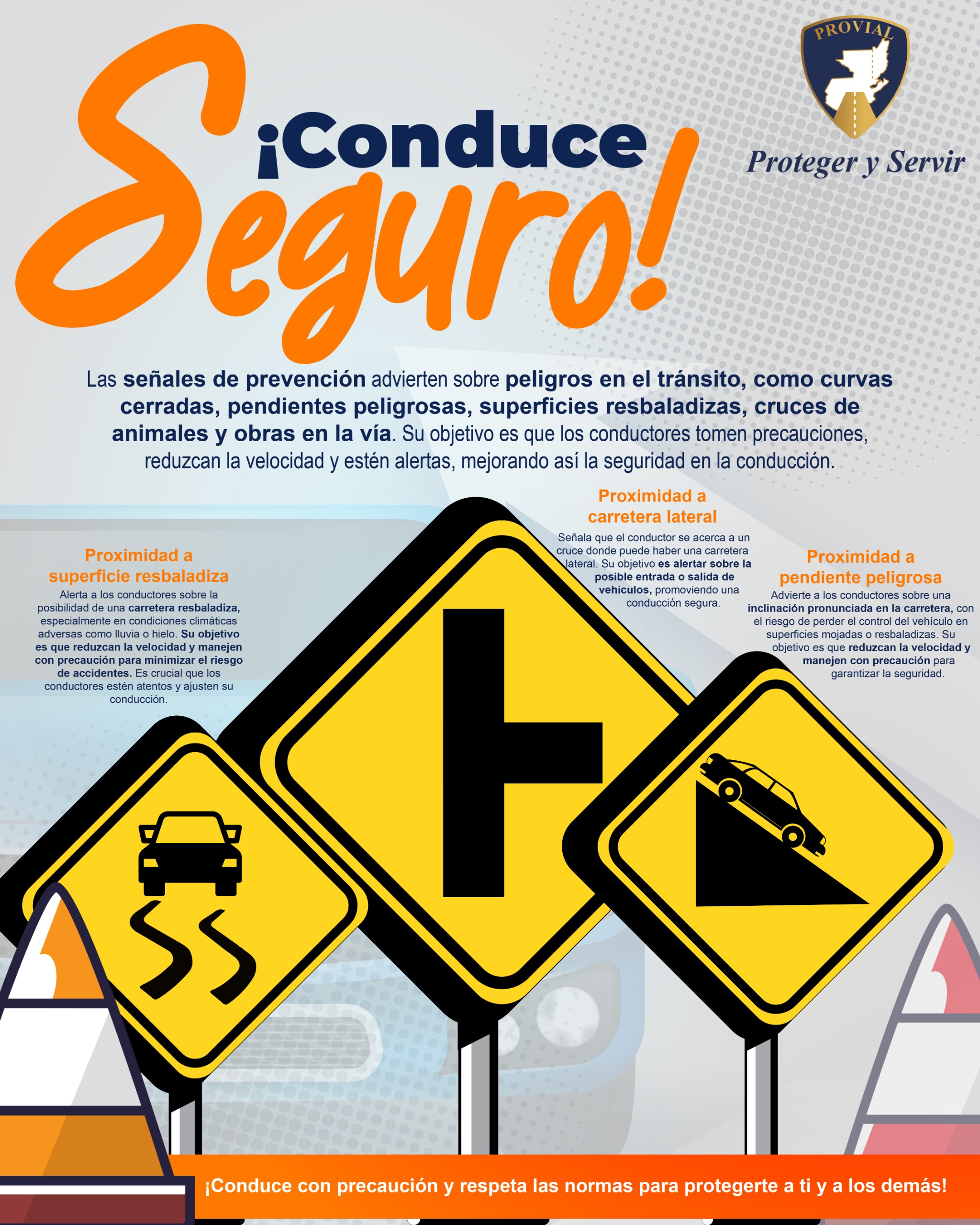 Conoce y respeta las señales de tránsito para evitar accidentes. / Foto: cortesía Provial