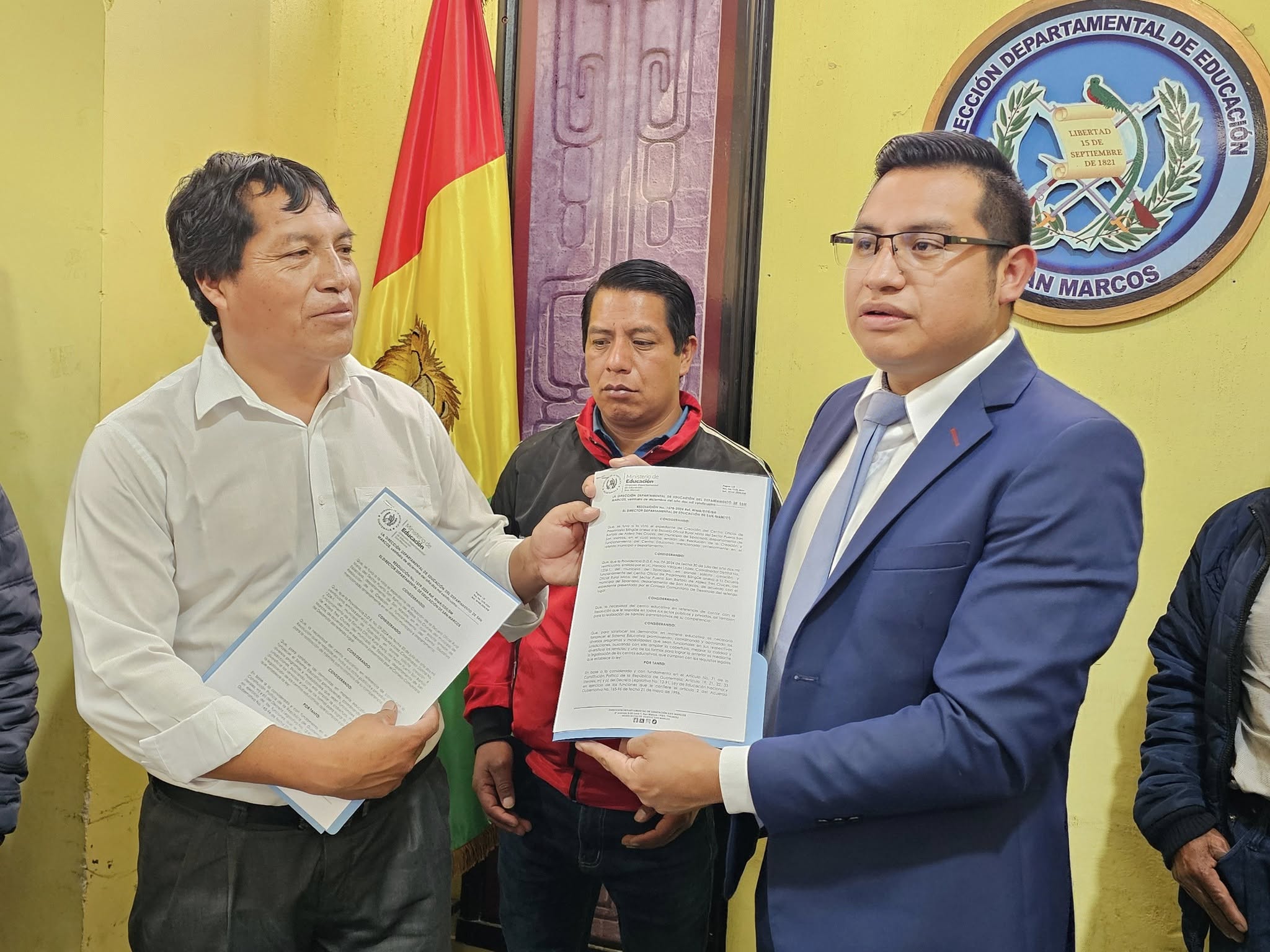 Habilitan escuela preprimaria y primaria bilingüe en comunidad de Sipacapa