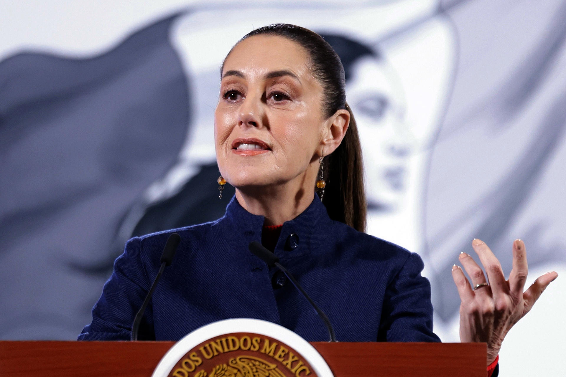 Claudia Sheinbaum, presidenta de México. / Foto: EFE, Sáshenka Gutiérrez.