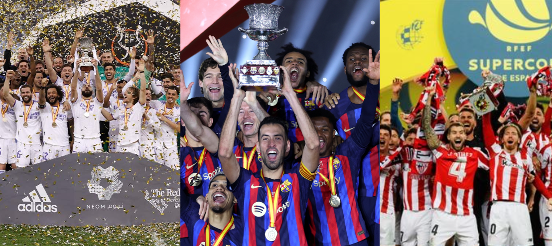 Quiénes son los máximos ganadores de la Supercopa de España