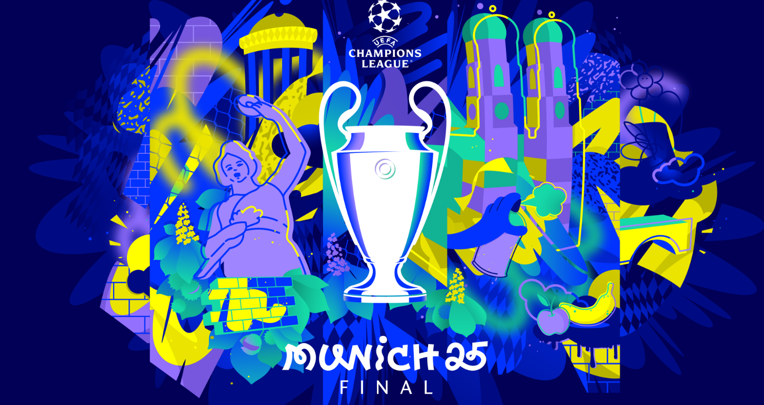 UEFA revela la identidad de marca para la final de la UEFA Champions League en Múnich