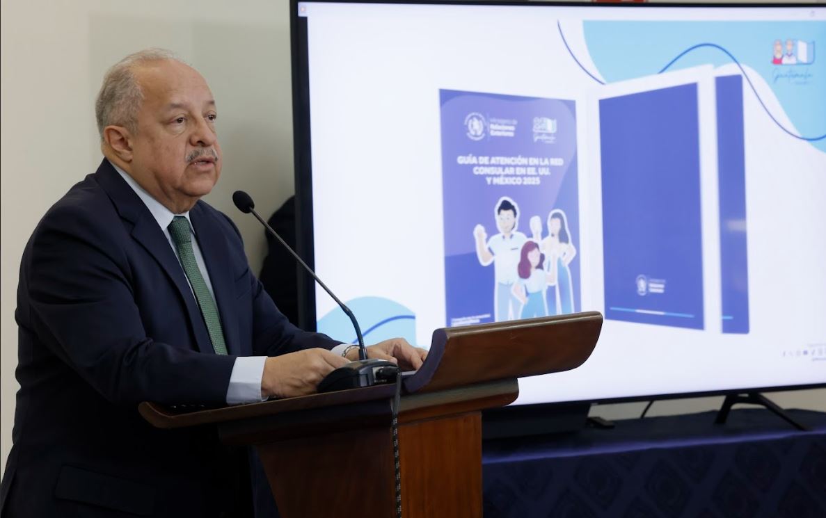 Conferencia de prensa del canciller guatemalteco.