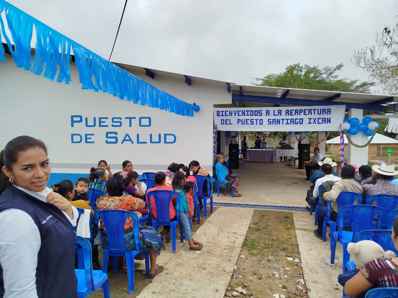 Celebran entrega de remozamiento del Puesto de Salud de Santiago, Ixcán, Quiché, que se logró con el apoyo del proyecto Crecer Sano.