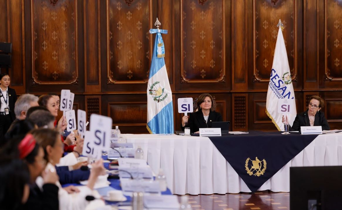Vicepresidenta Karin Herrera lidera primera reunión ordinaria del Conasan. / Foto: Gilber García.