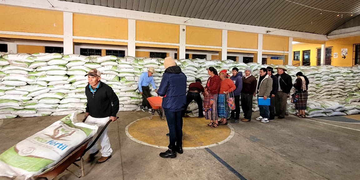 Bono Campesino ayuda en el acceso a fertilizantes. / Foto: MAGA.
