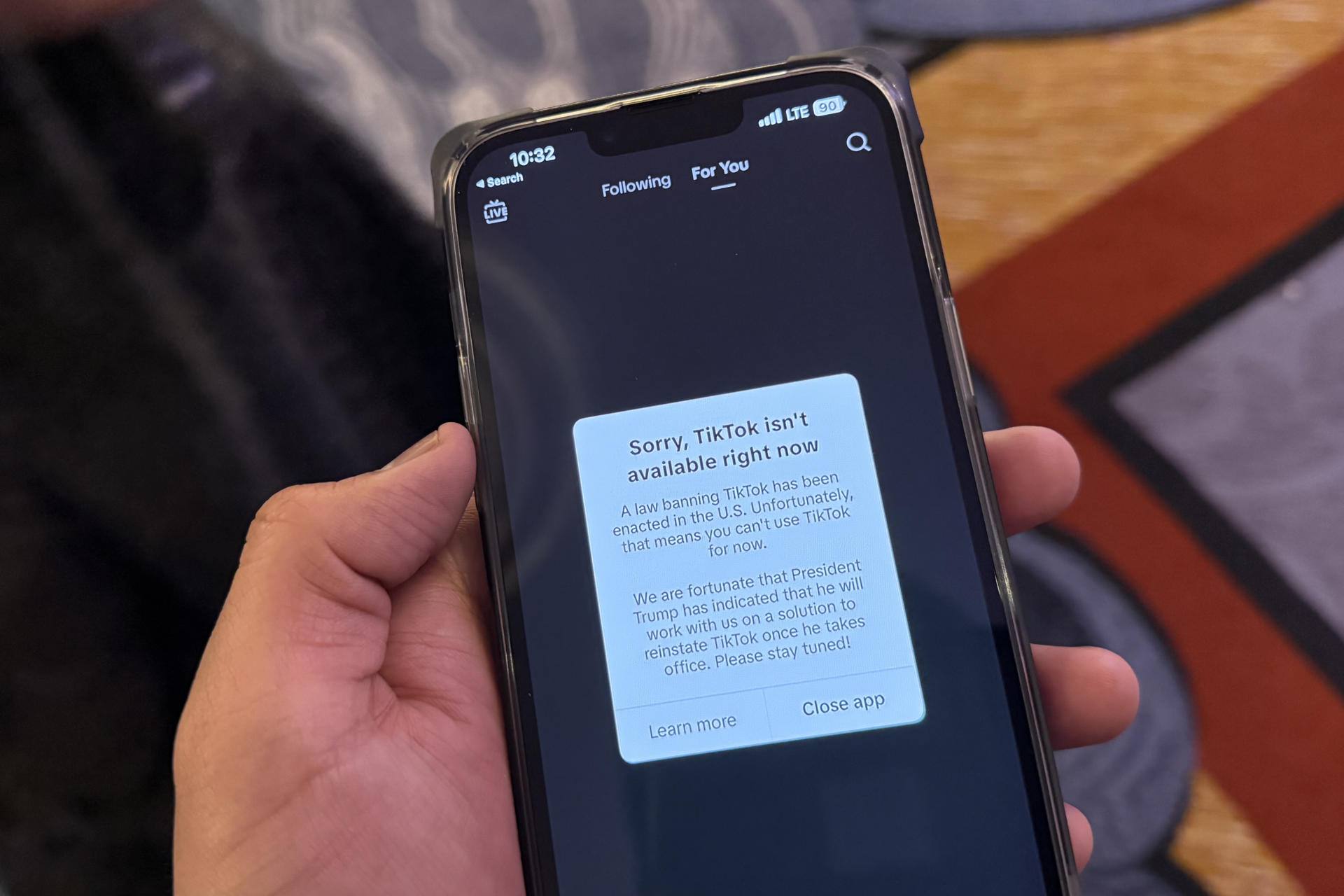 Cierra TikTok y deja de funcionar en Estados Unidos