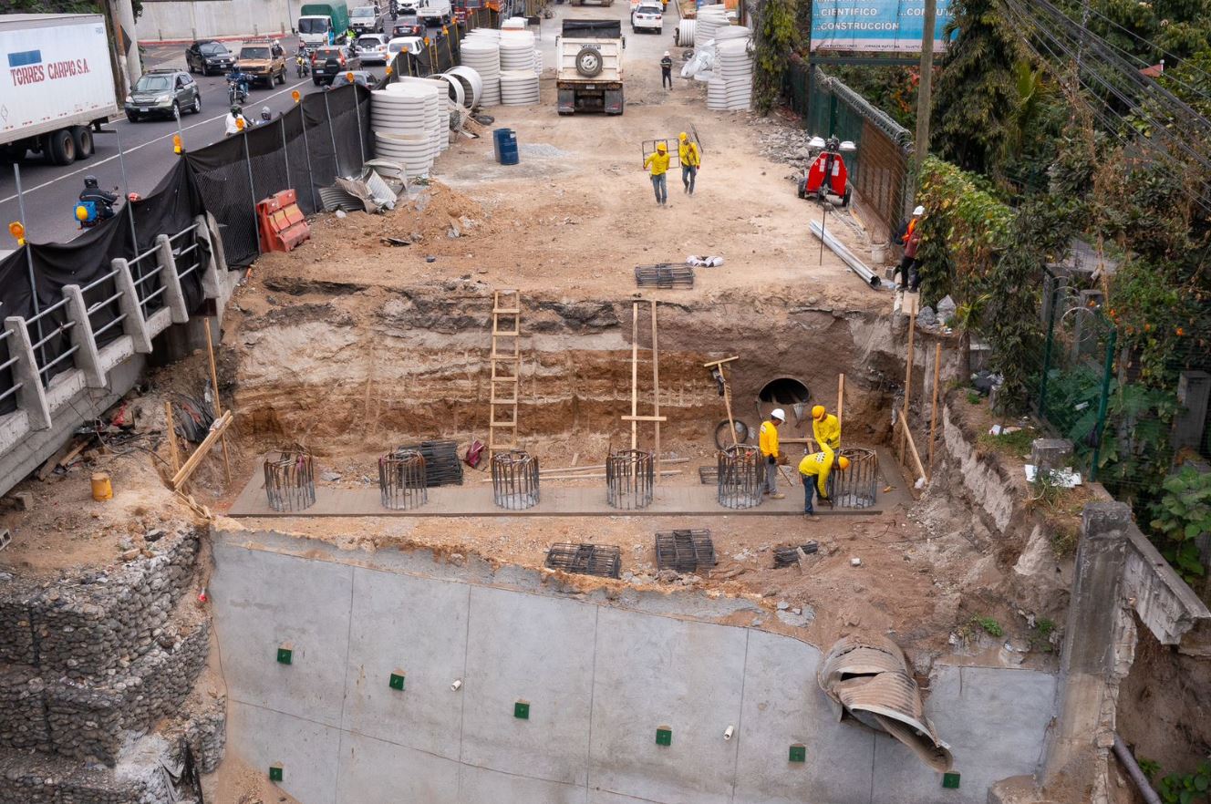 CIV avanza en la construcción del puente en el kilómetro 17.5 de la CA-9 Sur