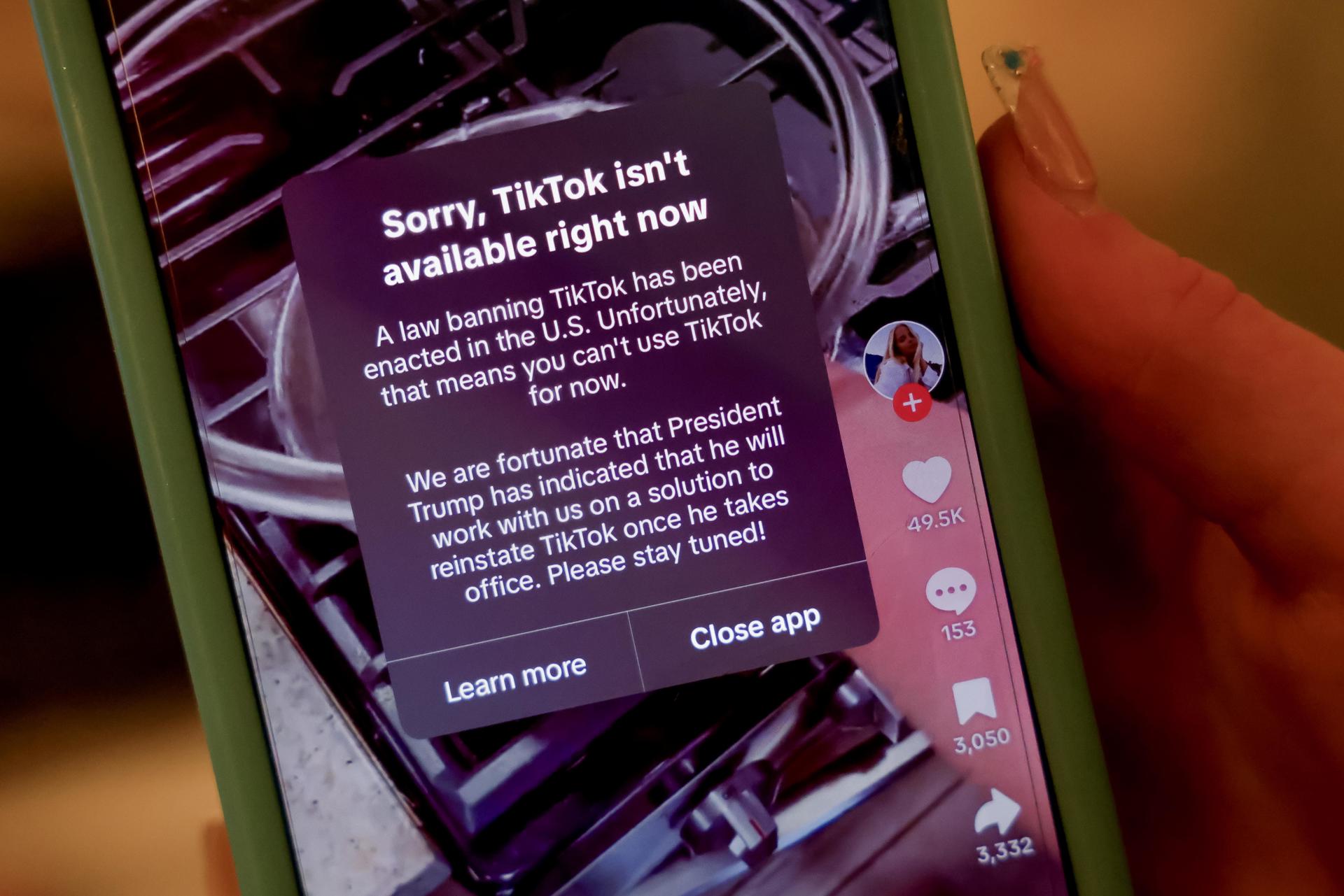 Trump confirma que ampliará el plazo a TikTok y quiere la mitad para EE. UU.