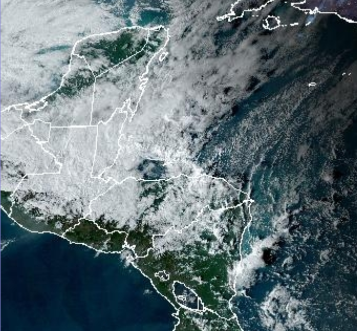 Probabilidad de lluvia para este fin de semana. / Foto: NOAA-NHC.