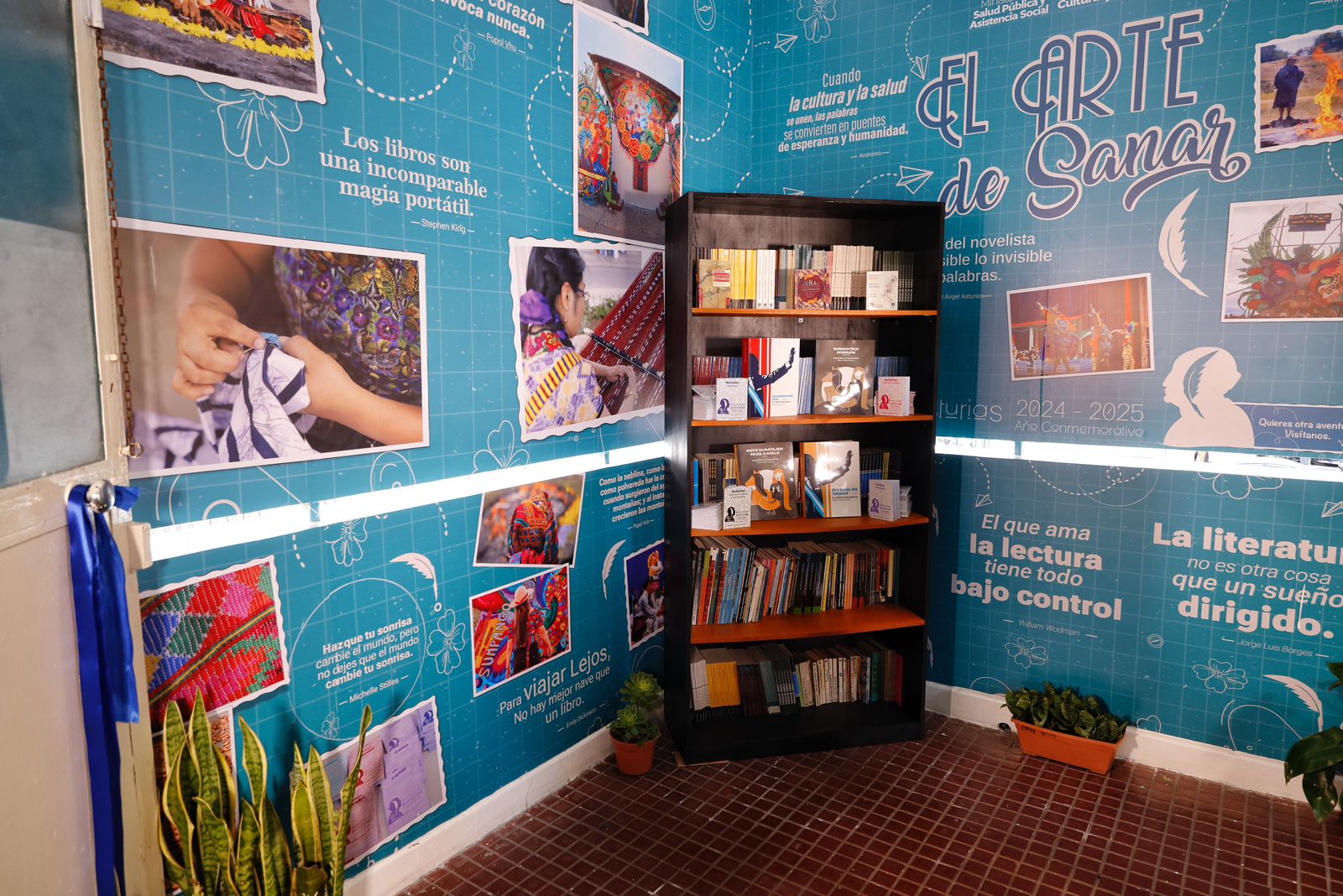 Nuevo espacio de lectura en el Hospital Roosevelt. / Foto: MSPAS.