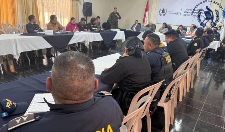 Mesa departamental de seguridad para trabajar de manera articulada en Totonicapán