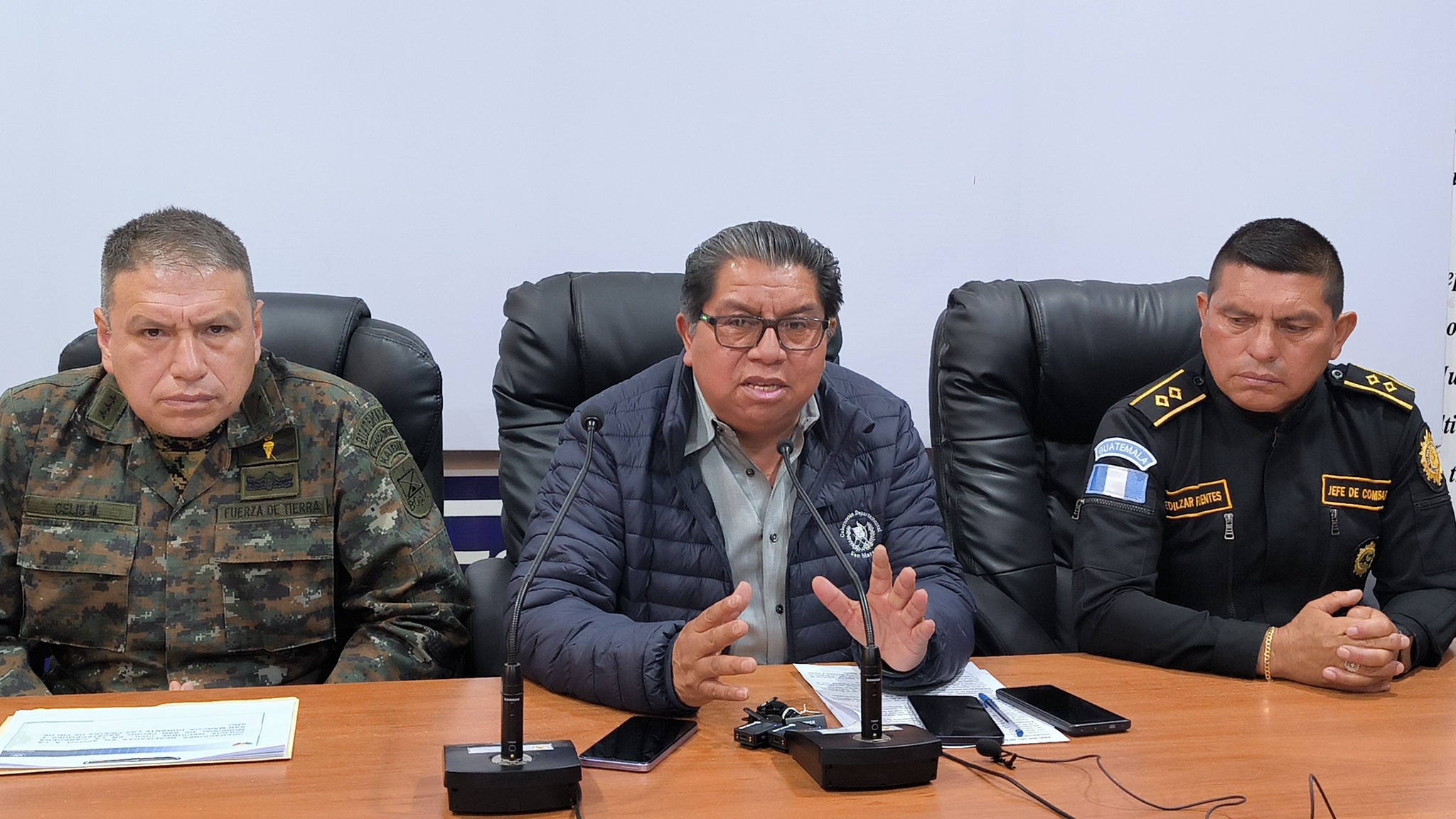 Detallan informe de operativos de seguridad en San Marcos