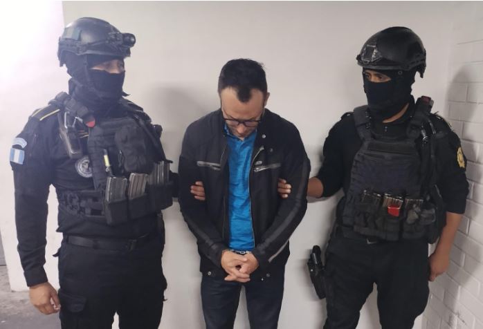 PNC logró la captura de Daniel Aycinena Fernández, un ciudadano guatemalteco de 40 años. / Foto: PNC.