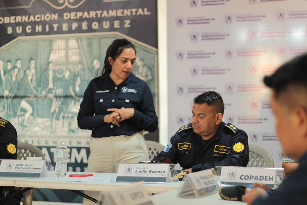 Desarrolla reunión del Gabinete Departamental de Seguridad en Suchitepéquez