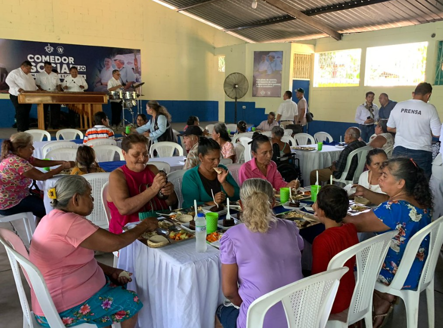 Nuevo comedor social en aldea Cuyuta, Masagua, del departamento de Escuintla. / Foto: Mides.