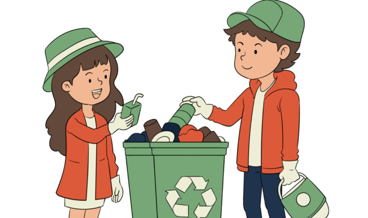 Enseñe a los pequeños de la casa a clasificar la basura