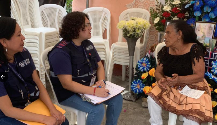 SOSEP visita a familiares de fallecidos en accidente en calzada La Paz. (Foto: SOSEP)