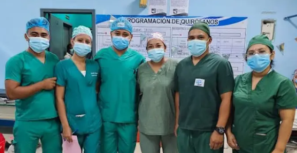 Jornada de cirugías de labio fisurado en Hospital de San Benito. /Foto: MSPAS.