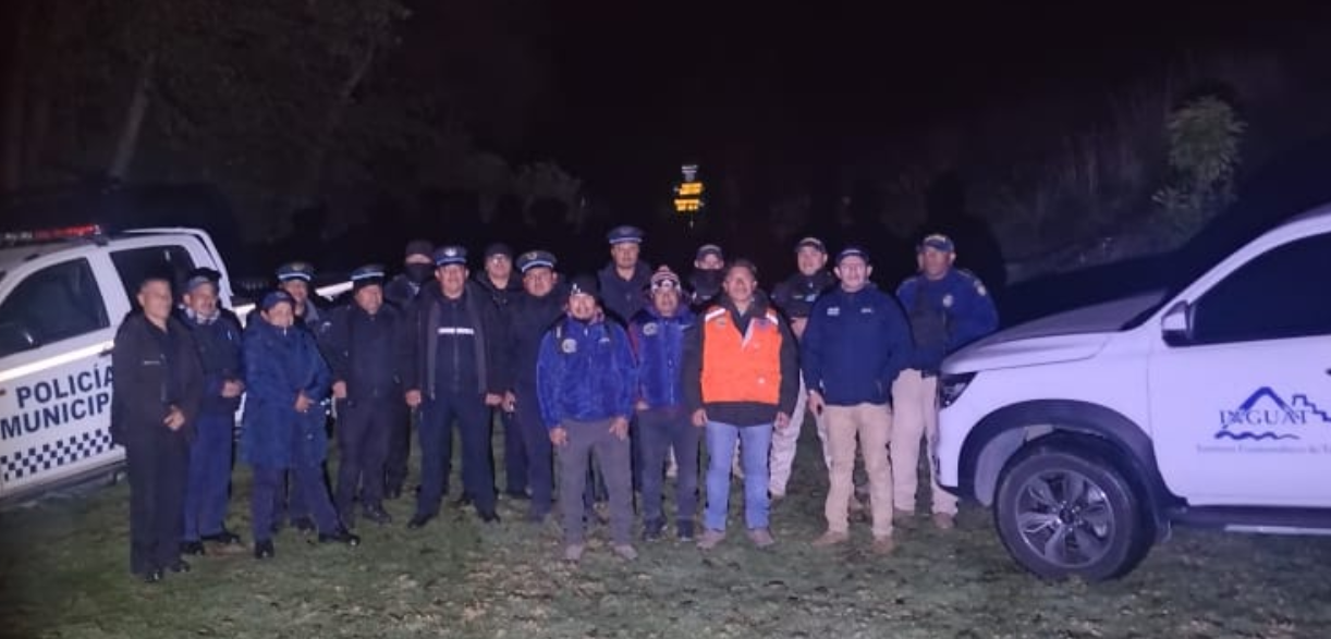 Autoridades realizan operativos para evitar ascensos a volcán Santiaguito. /Foto: Asistencia Turística.