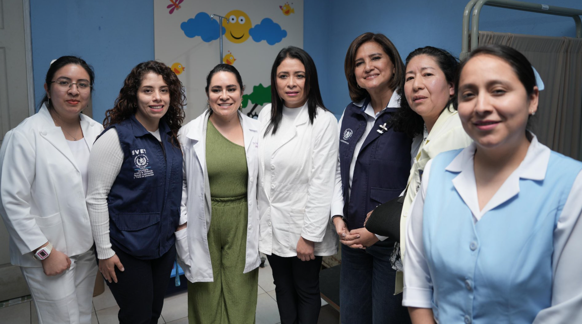 Vicepresidenta Karin Herrera supervisa el Hospital de San Marcos