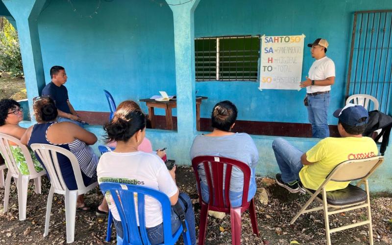 Comunidades de Petén luchan por ambientes libres de contaminación fecal