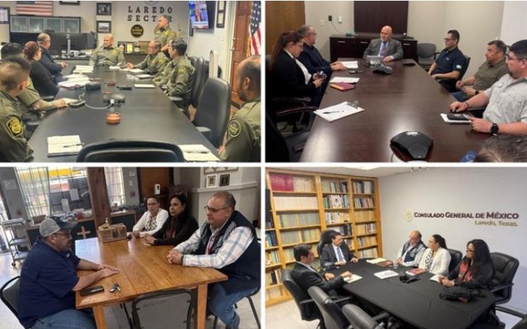 Consulado de Guatemala en Del Río se reunió con autoridades fronterizas de Texas