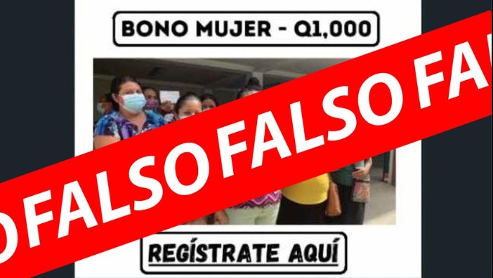 El Mides señala informó que no tiene ningun programa llamado bono mujer.