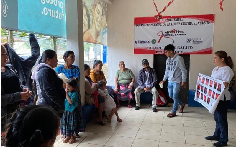 Jornadas educativas sobre cáncer de cérvix llegan a Las Cruces, Petén. / Foto: MSPAS.