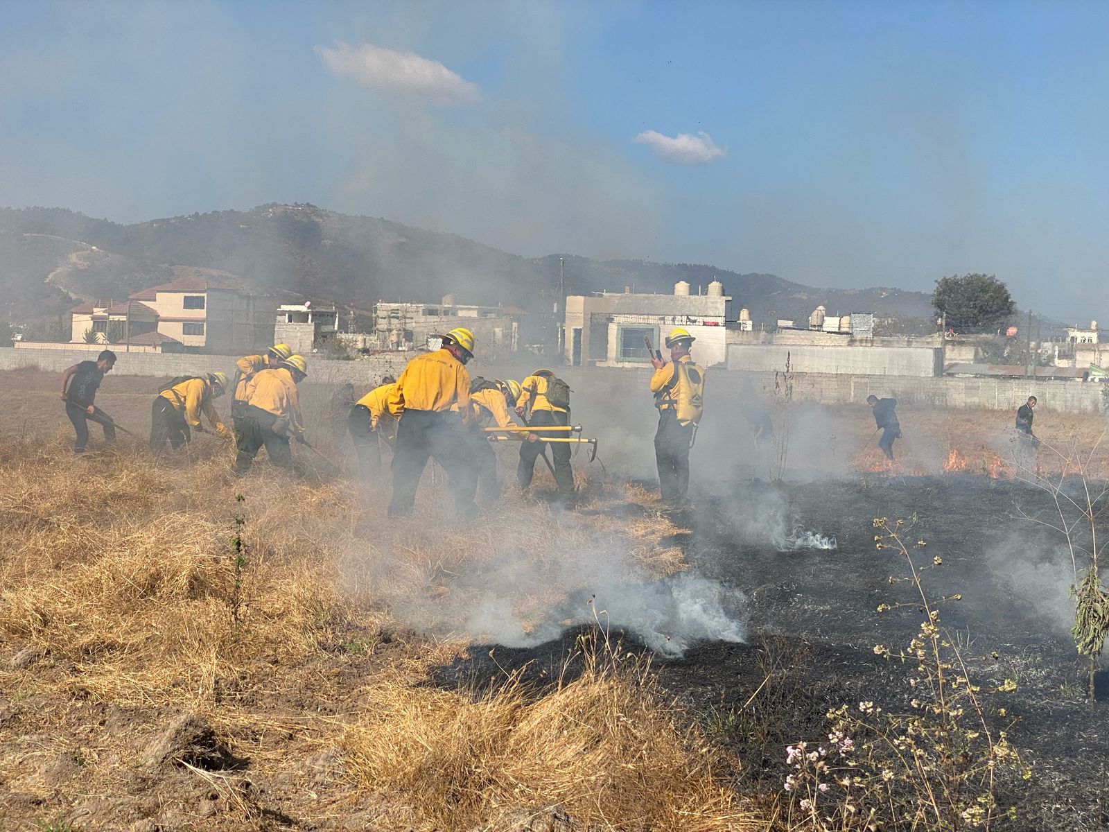 Instituciones gubernamentales se preparan contra incendios forestales en Huehuetenango