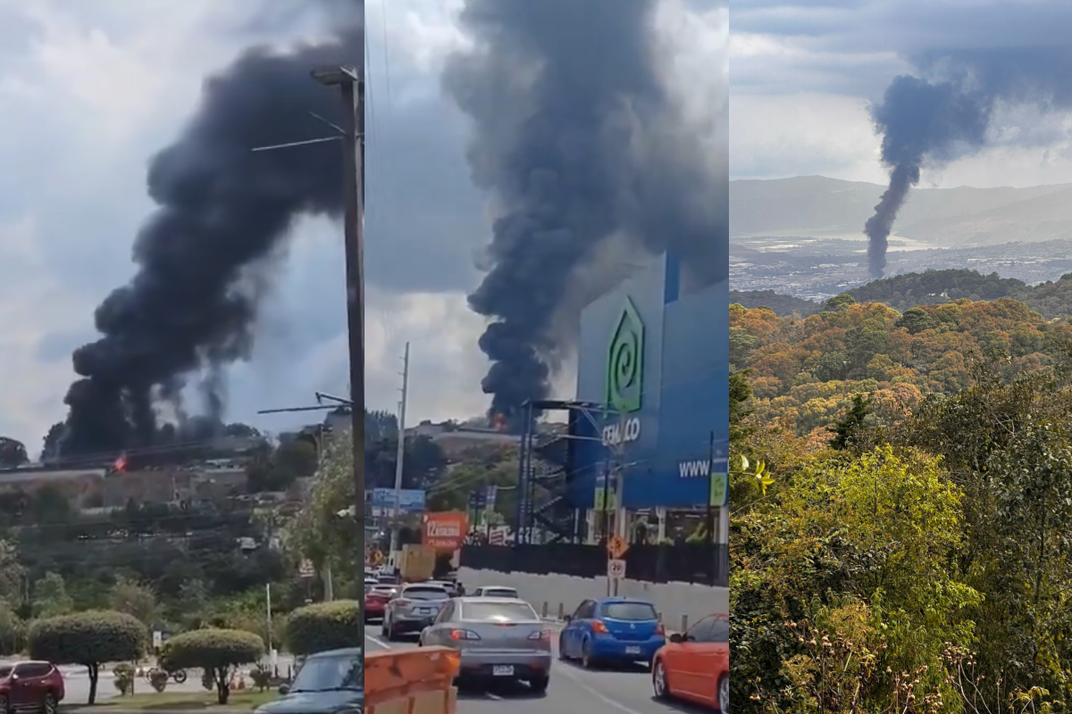 Videos | Conred y bomberos responden a incendio de grandes proporciones en Villa Nueva