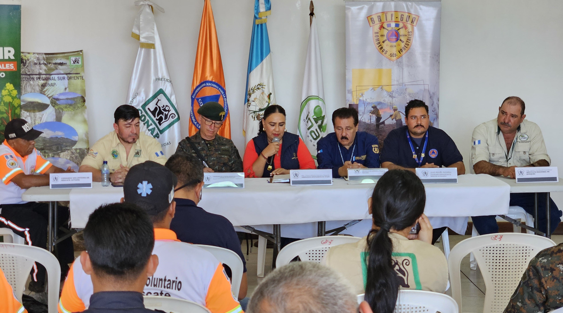 En marcha acciones por temporada de incendios forestales 2025 en Jutiapa