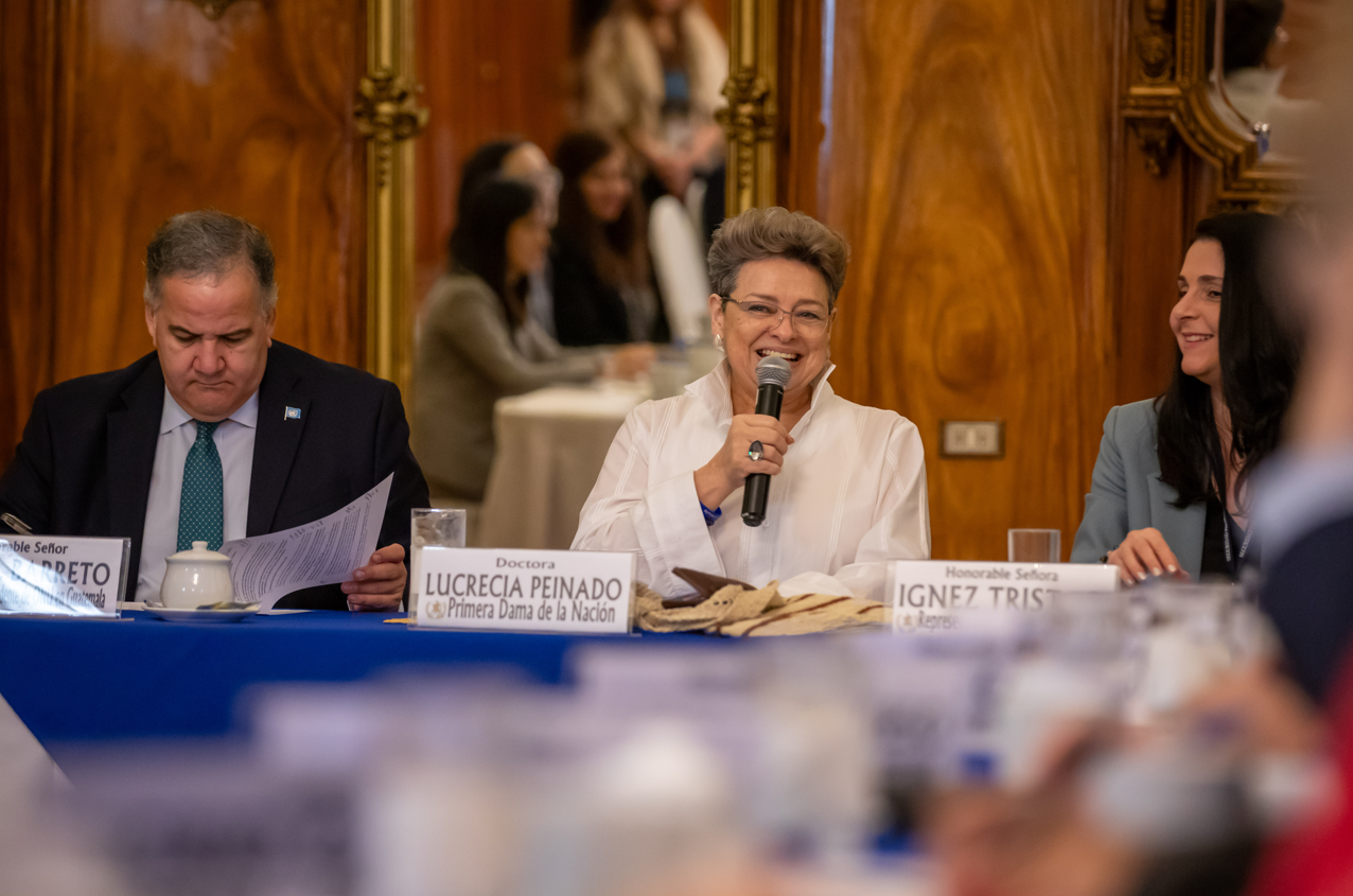 Primera dama de la Nación, doctora Lucrecia Peinado. / Foto: Gobierno de Guatemala.