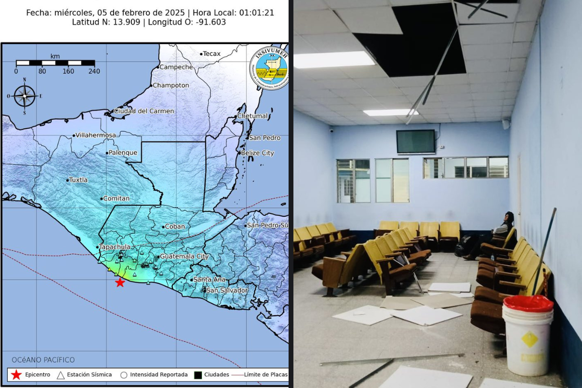 Temblor de 5.5 grados deja daños leves en tres departamentos, pero no hay víctimas