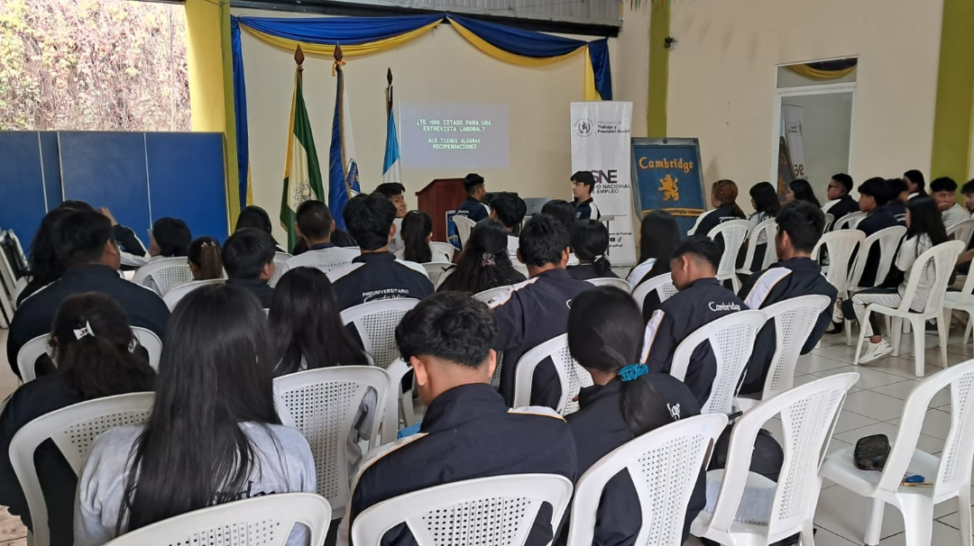 Mintrab lleva a cabo talleres de orientación laboral a jóvenes. /Foto: Mintrab.