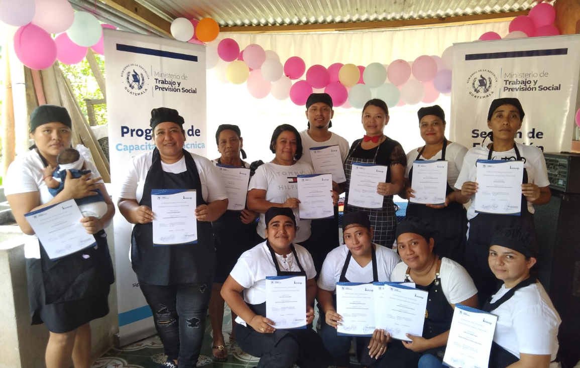 Mintrab continúa capacitando guatemaltecos para mejorar la empleabilidad. /Foto: Mintrab.