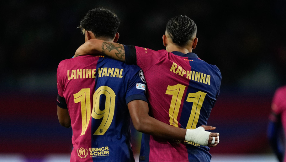 Barcelona avanza a cuartos de final de la Champions con exhibición de Lamine Yamal y Raphinha