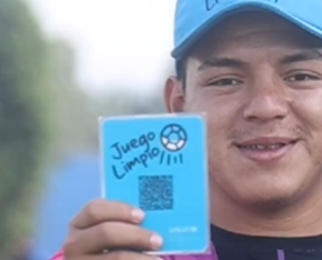 Implementan tarjeta celeste en el programa Juego Limpio para reconocer las buenas acciones de los jugadores. /Foto: Mides.