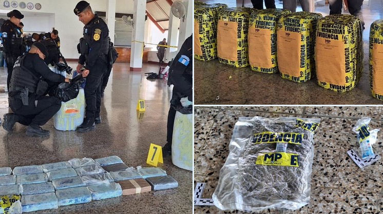 Las autoridades antinarcóticos contabilizaron 170 kilos de cocaína valorados en más de 18 millones de quetzales.