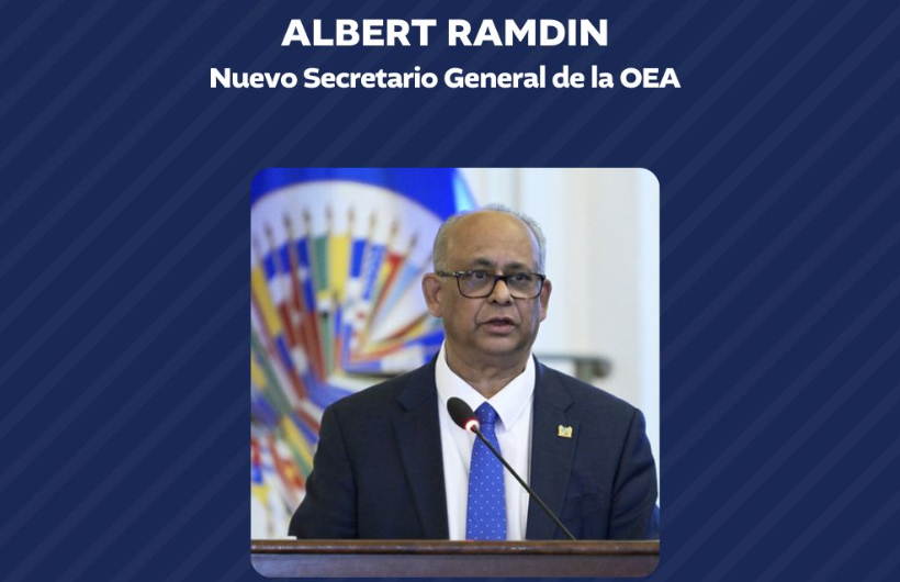 El Gobierno de Guatemala felicita a Albert Ramdin, de Surinam, por su elección como nuevo secretario general de la OEA