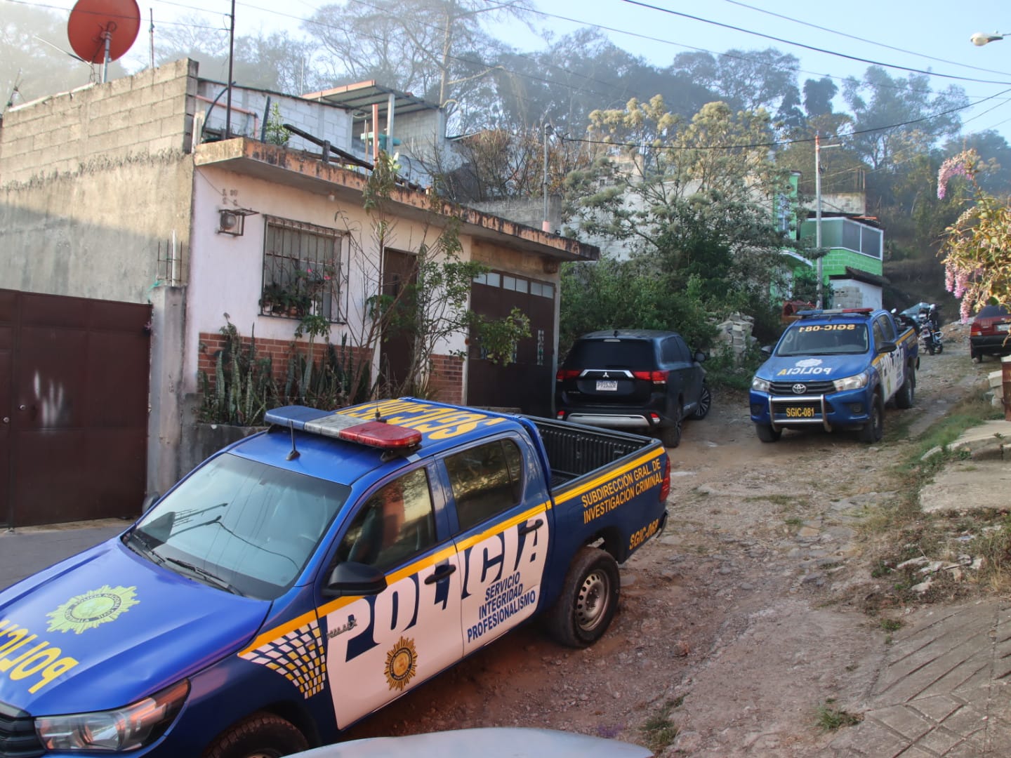 PNC ejecuta allanamientos en zona 18 por el caso del alcalde de Chuarrancho