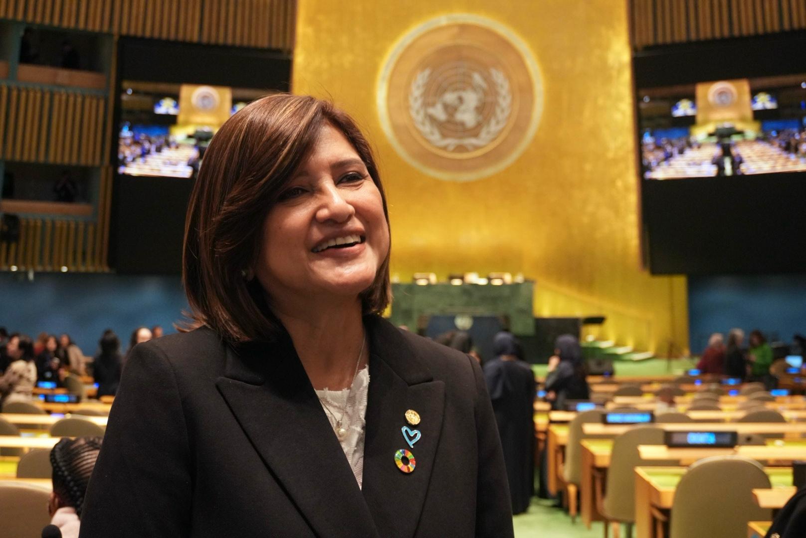 Vicepresidenta Karin Herrera inicia este lunes su participación en el 69° período de sesiones de la Comisión de Condición Jurídico-Social de la Mujer de la ONU. (Foto: Vicepresidencia)