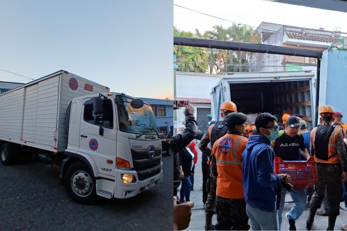 Conred movilizó ayuda humanitaria a albergue habilitado ante actividad del volcán de Fuego