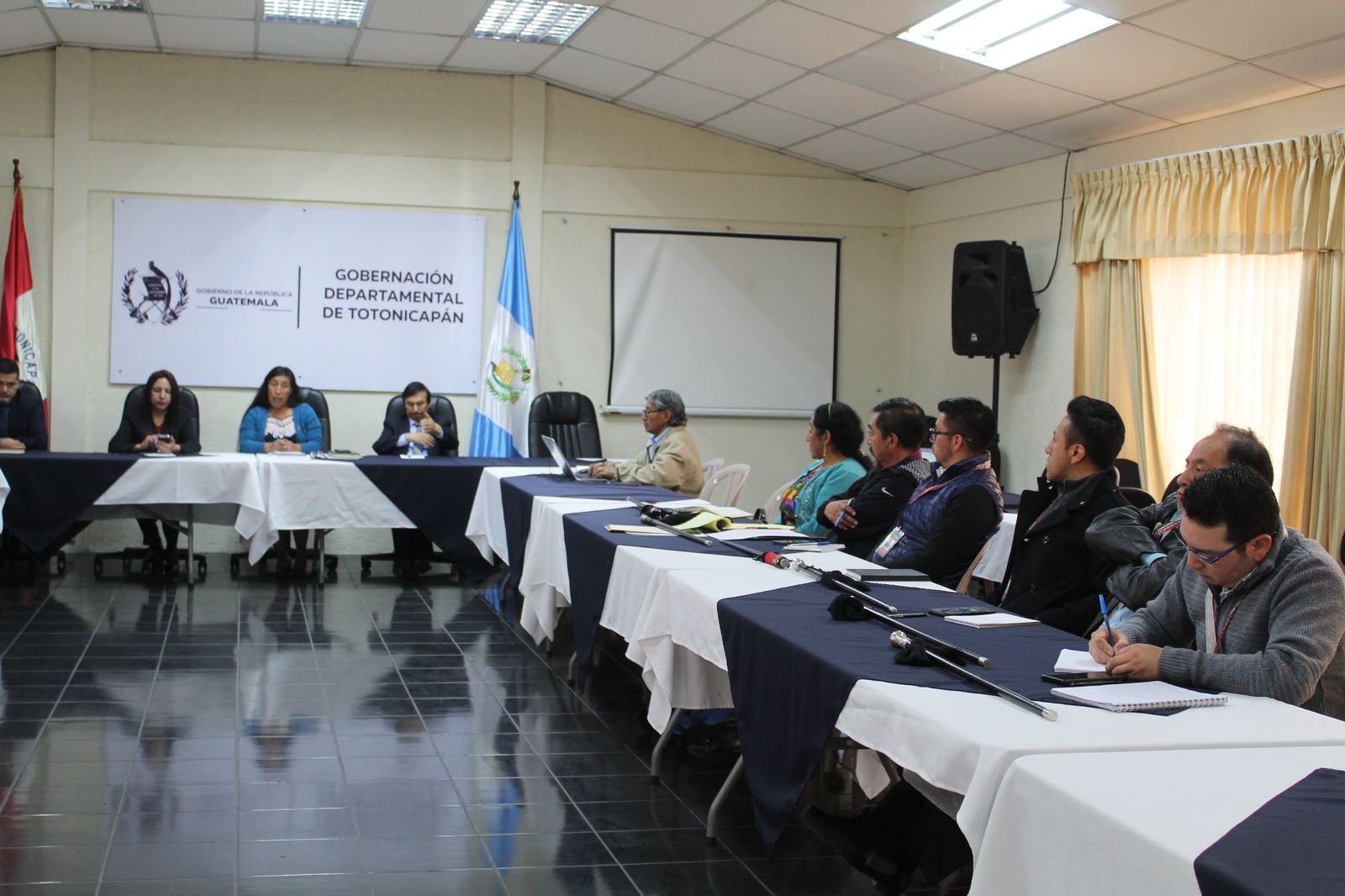 Mesa interinstitucional de seguridad refuerza acciones para la paz en Totonicapán