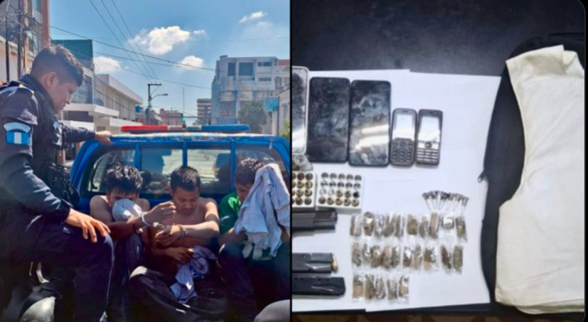 Presuntos mareros capturados tras ataque a autobús en zona 3 capitalina