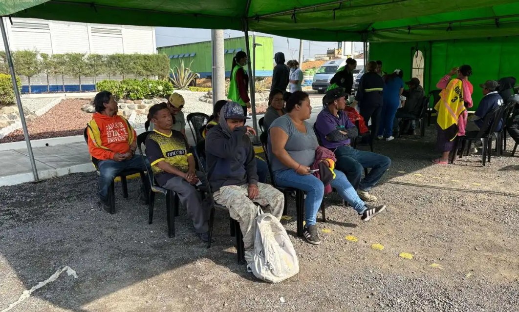 Instalan puesto de vacunación temporal en el relleno sanitario